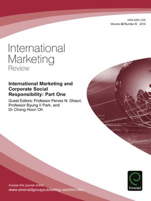 cover image of International Marketing Review, Volume 32, Number 5